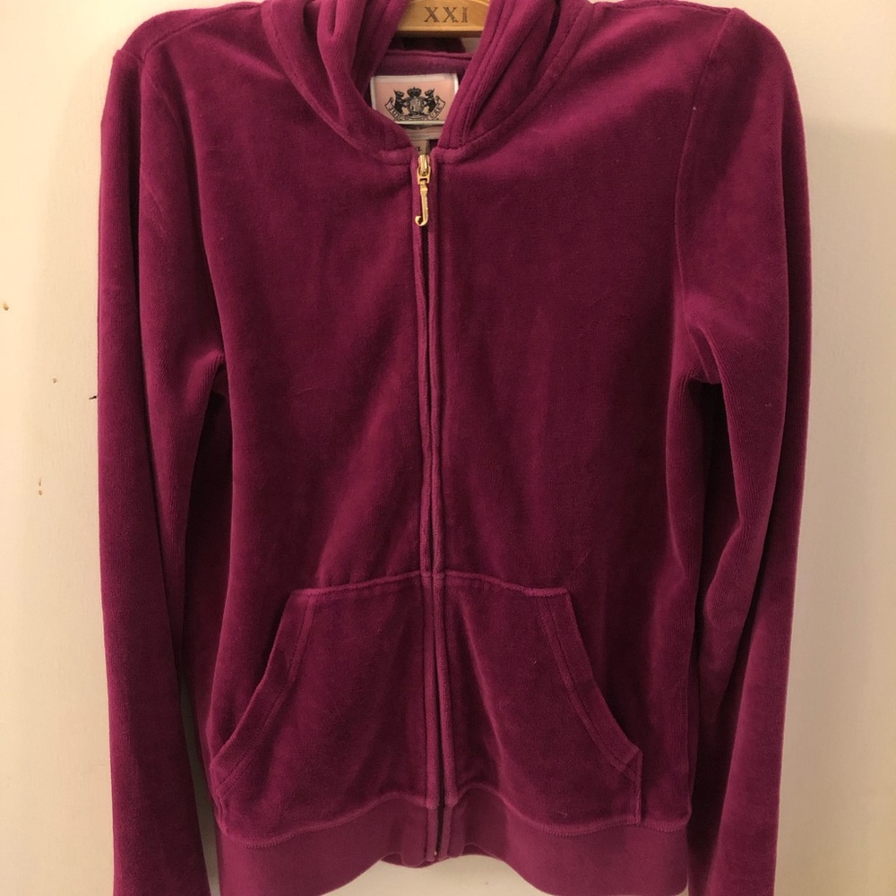 Y2K JUICY COTURE ZIP UP SWEATER